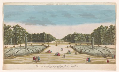 View of the Garden of Versailles by Louis Joseph Mondhare