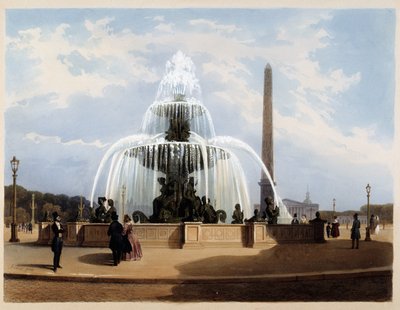 Fountain of the Place de la Concorde (in 