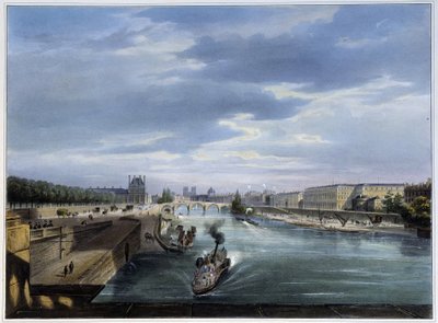 Carrousel Bridge and steam boat - in 