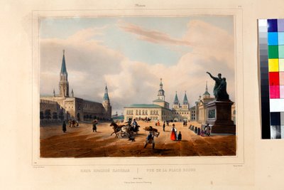 The Red Square in Moscow by Louis Jules Arnout by Louis Jules Arnout