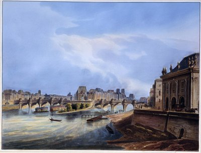 View of the Neuf Bridge - in 