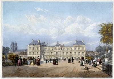 Le Palais du Luxembourg, on the Garden Side - in Paris and its Surroundings by Louis Julien Jacottet