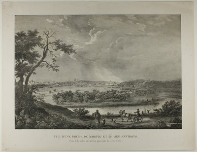 View of a Part of Moscow and Its Surrounding Areas by Louis Julien Jacottet