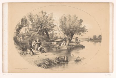 Fishermen by a Lake from the Series 