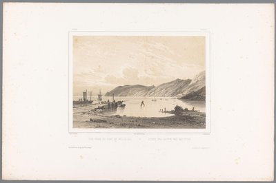 View of the Port of Mölle by Louis Julien Jacottet
