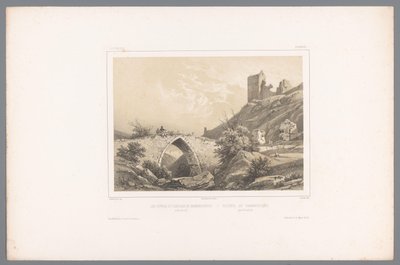 View of the Ruins of Hammershus Castle by Louis Julien Jacottet