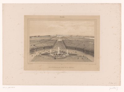 View of the Gardens of Versailles (Views in and around Paris) by Louis Julien Jacottet