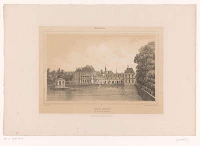 View of the Château de Fontainebleau (Views in and around Paris) by Louis Julien Jacottet
