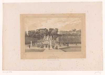 View of the Castle of Saint-Cloud in the Park of Saint-Cloud by Louis Julien Jacottet