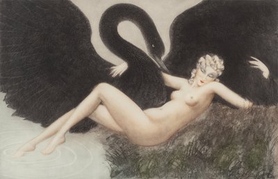 Leda and the Swan by Louis Justin Laurent Icart