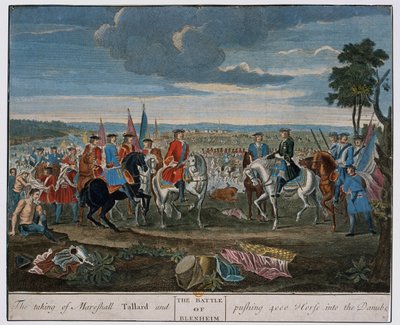 The taking of Marshall Tallard and pushing 4000 Horses into the Danube at the Battle of Blenheim in 1704, c.1760 by Louis Laguerre