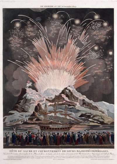Festivities at the Coronation of Napoleon by Louis Le Coeur
