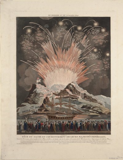 Festivities at the Coronation of Napoleon, 1806 by Louis Le Coeur