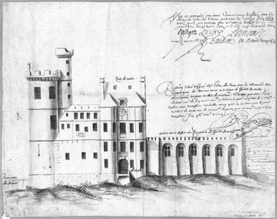 Facade of Porte and Hotel de Nesle by Louis Le Vau