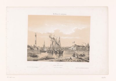 View of Caen from the Cours Caffarelli (Contemporary France) by Louis Le Breton