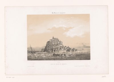 View of Mont-Saint-Michel (Contemporary France) by Louis Le Breton