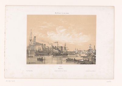 View of the Harbor and Castle of Brest by Louis Le Breton