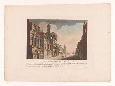 View of a Street in Naples (Cityscapes in Italy, Spain, and Egypt) by Louis Lecoeur