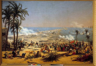 Campaign of Egypt (1798-1801): The Battle of Aboukir (July 25) by Louis Lejeune