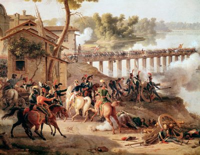 Napoleon Bonaparte giving orders during the Battle of Lodi by Louis Lejeune