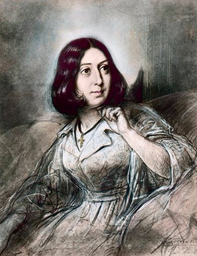 Portrait of George Sand after Louis Leopold Boilly by Louis Leopold (after) Boilly