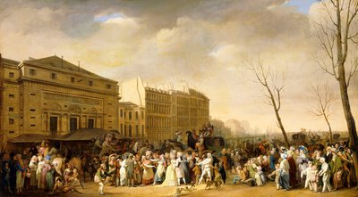 A Carnival on the Boulevard du Crime by Louis Leopold Boilly