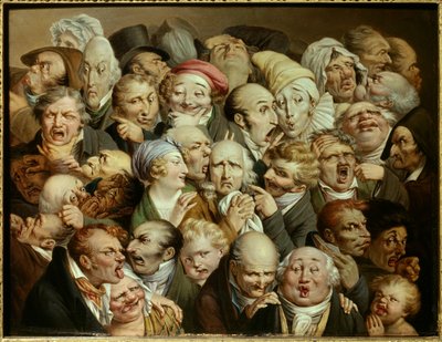 Caricature: Series of Ridiculous Expressions by Louis Leopold Boilly
