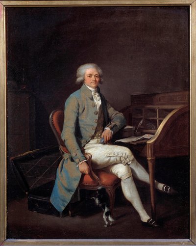 French Revolution: Full-length portrait of Maximilien Robespierre at his desk by Louis Leopold Boilly