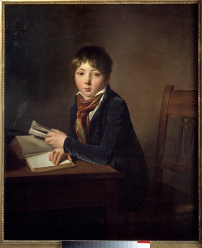Jules Boilly as a Child with a Book in Hand by Louis Leopold Boilly
