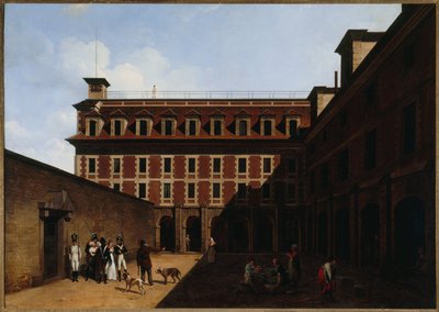 The Prison of the Madelonnettes, Rue des Fontaines, ca. 1810 by Louis Leopold Boilly