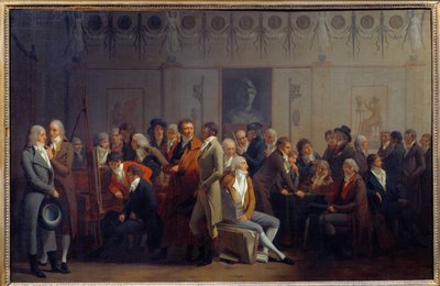 Meeting of Artists in the Workshop of the Painter Jean Baptiste Isabey by Louis Leopold Boilly