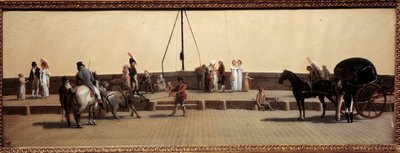 Passage du Pont Royal a Paris by Louis Leopold Boilly