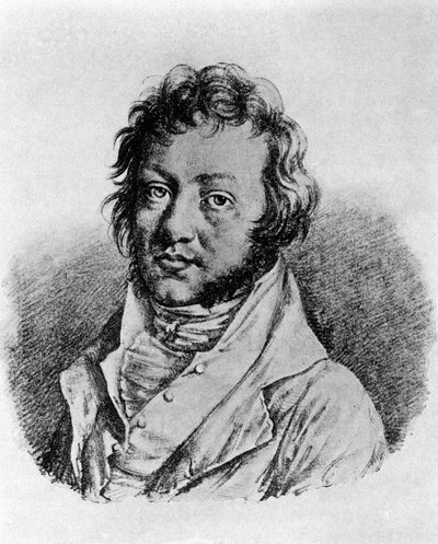 Portrait of Andre Marie Ampere, French physicist. Lithograph by Louis Boilly by Louis Leopold Boilly