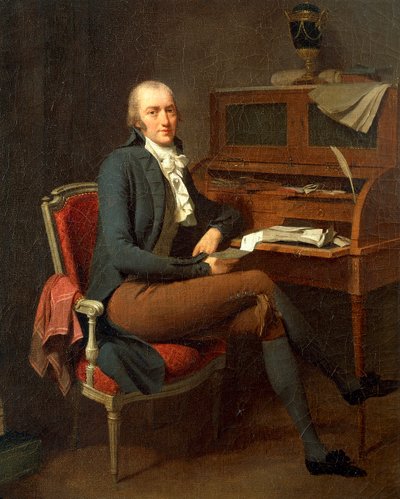 Portrait of Man Sitting at His Desk by Louis Leopold Boilly