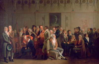 Reunion of Artists in the Studio of Isabey, 1798 by Louis Leopold Boilly