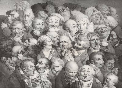 Meeting of 35 Various Heads. 1825 by Louis Leopold Boilly
