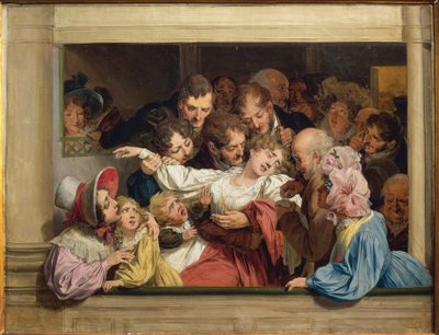 Stage on a day of free entertainment: the effect of melodrama by Louis Leopold Boilly