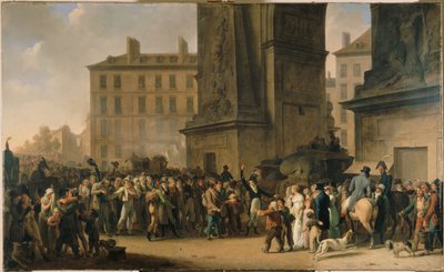 The 1807 Conscripts Marching Past the Porte Saint-Denis, ca. 1808 by Louis Leopold Boilly