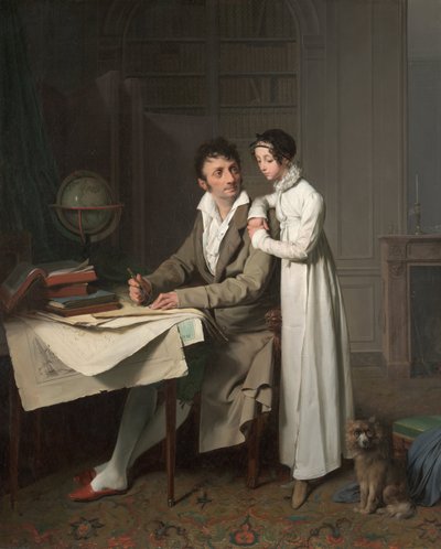 The Geography Lesson (detail) by Louis Leopold Boilly