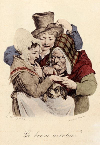 The Happy Adventure (Engraving) by Louis Leopold Boilly