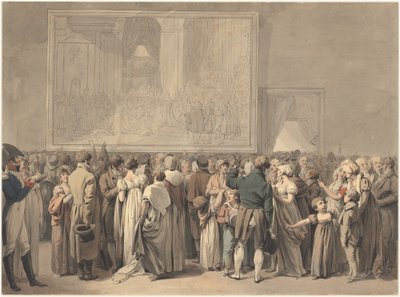 The Public in the Salon of the Louvre, Viewing the Painting of the 