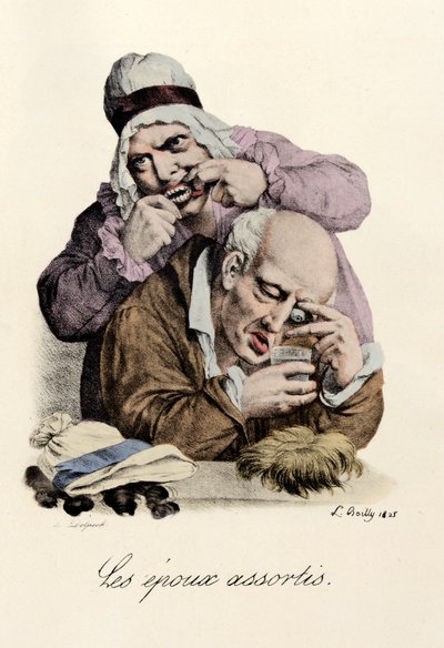 The Assorted Spools Engraving by Louis-Leopold Boilly by Louis Leopold Boilly