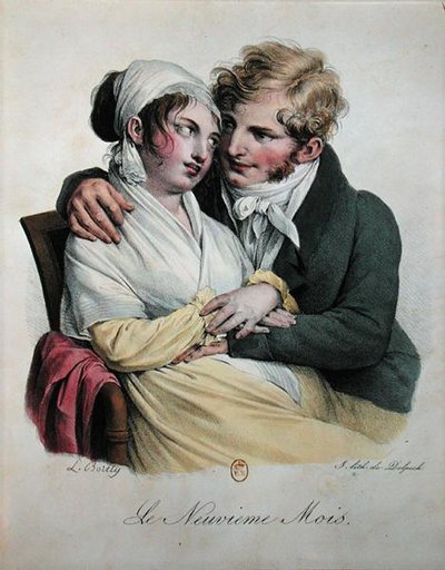 The ninth month of pregnancy by Louis Leopold Boilly