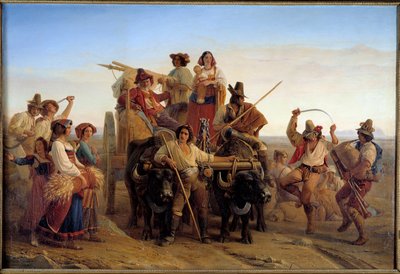 Arrival of Harvesters in the Pontine Marshes Near Rome by Louis Leopold Robert