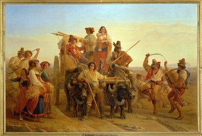 The Arrival of the Harvesters in the Pontine Marshes by Louis Leopold Robert