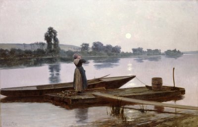 Calling them Home for Supper by Louis Lepoittevin