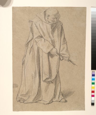Study of a Monk Pulling on a Rope by Louis Licherie de Beurie