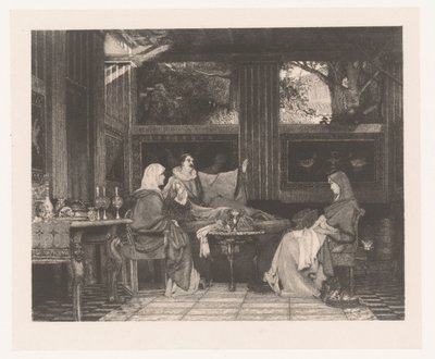Venantius Fortunatus Recites His Poems to Radegonda VI by Louis  Lucas