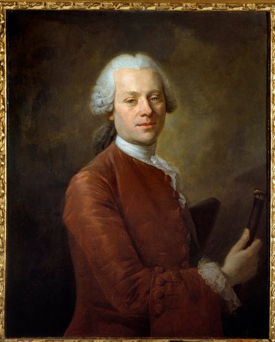 Portrait of Jean the Round of Alembert by Louis Tocqué