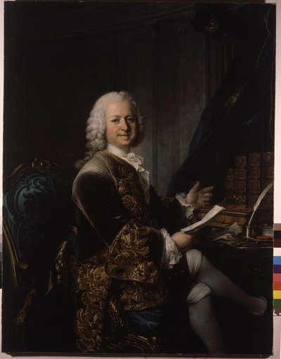 Portrait of Louis Phelypeaux, Count of Saint Florentin, Marquis and Duke of La Vrilliere (1705-1777), French statesman by Louis Tocqué